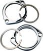 Chrome Steel Exhaust Flange Kit replaces 65328-83 & 65325-83 - For 99+ HD Twin Cam & 86+ Sportster