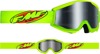 FMF PowerCore Sand Core Goggles Fluorescent Green/Yellow - Anti-fog sand goggles with smoke lens