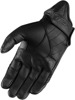 Pursuit Street Leather Motorcycle Gloves Black Large