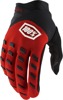 100% Youth Airmatic Gloves Red/Black - Size Small