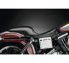 Silhouette Smooth Vinyl 2-Up Seat Black Low&Forward - For 06-17 Dyna