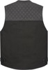 ICON Chamonix Denim Vest Black Men's 2XL - Men's black denim vest in size 2XL.