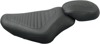 Tripper Ribbed Synthetic Leather Solo Seat - Black - For 04-20 Harley XL XR