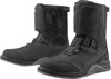 ICON Alcan Waterproof Boots Black US 9 - Waterproof riding boots with BOA lacing