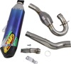 Blue Factory 4.1 Full Exhaust w/ Ti MB Header & CF Cap - For 19-22 Kawasaki KX450