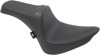 Predator Smooth Vinyl 2-Up Seat - Black - For 84-99 Harley FLST FXST