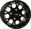 Hurricane Wheel Black 15X7 4/156 4+3