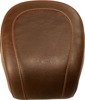 Tripper Stitched Synthetic Leather Wide Brown Pillion Pad - For 18-19 FXBB