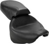 Touring Smooth Vinyl 2-Up Seat - Black - For 99-13 Yamaha Road Star