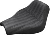 Knuckle Ribbed Solo Seat Black Gel - For 18-20 Harley FXBB