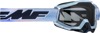 FMF PowerBomb Afterburn Goggles - Clear Lens, One Size - Anti-fog, clear lens goggles for off-road riding