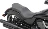 Plain Leather/Vinyl 2-Up Seat Black Low