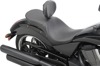 Plain Leather/Vinyl 2-Up Seat Black Low