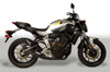 RM1 Black Full Exhaust - For 15-22 FZ-07/MT-07/XSR700