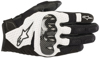 Alpinestars SMX-1 Air V2 Gloves Black/White Small - SMX-1 Air V2 Gloves For Small Size