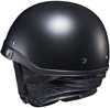 CL-Ironroad Matte Black Open-Face Half Helmet Small