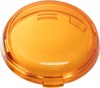 Amber 2" Bullet Style Turn Signal Lenses - Pair - Replaces Harley 68973-00 for 99+ 2" Bullet Signals