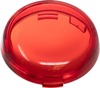 Red 2" Bullet Style Turn Signal Lenses - Pair - Replaces Harley 68973-00 for 99+ 2" Bullet Signals