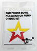 R&D Power Bowl Accelerator Pump O-Ring Kit