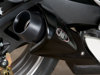 Black GP Slip On Exhaust w/ Carbon Fiber Heatshield - For 11-24 Suzuki GSXR600/750