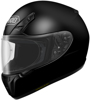 RF-SR Solid Black Full-Face Motorcycle Helmet 2X-Large