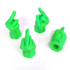 "The Bird" ATV Valve Stem Dust Caps - Green, Pack of 4 - Fits ALL Schrader Type Valve Stems