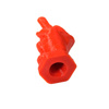 "The Bird" Valve Stem Dust Caps - Red, Pair - Fits ALL Schrader Type Valve Stems