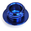 Blue Billet Oil Filler Plug w/ Safety Wire Holes - M20 x 2.5 Threads w/ 28mm Head - 14mm Hex