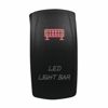 Lighted Switch LED Light Bar On/Off Red