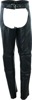 Sierra Leather Chaps Black Womens - Large