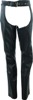 Plains Leather Chaps Black Womens - Large