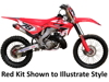 Black Restyle Body Kit - Update to 2022 CRF Style - For 02-07 Honda CR125R & CR250R