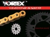 V3 Chain & Sprocket Kit Gold RX Chain 520 14/41 Hardcoat Aluminum - For 13-18 Kawasaki Ninja 1000