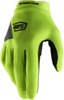 100% Women's Ridecamp Glove - Flo Yellow/Black, Size S