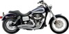 Speedster Chrome Short Swept Full Exhaust - For 12-17 Harley FXD