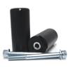 Black No Cut Frame Sliders - For 14-16 Kawasaki Z1000