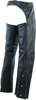 River Road Plains Leather Chaps Black - Large