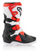 Tech 3S Kids MX Boots Black/White/Red Size T10