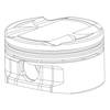 Piston/Ring Mazda DISI MZR 2.3L -Bore(88mm)-Size (+0.55mm) -CR (9.0:1) - SINGLE