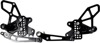 Adjustable Rearset - Black - For 11-17 Suzuki GSXR600 GSXR750