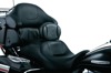 Plug-In Vinyl Driver Backrest w/Pouch - For 99-20 Harley Touring