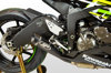 Black GP19 Slip On Exhaust - For 09-25 Kawasaki ZX6R