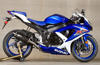 Carbon Fiber Full Exhaust w/ Stainless Tubing - For 08-10 Suzuki GSXR600 GSXR750