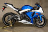 Black GP Full Exhaust w/ Stainless Tubing - For 09-11 Suzuki GSXR1000