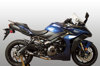 GP19 Full Exhaust - Black Muffler w/ Stainless Steel Head Pipes - For 16-23 Suzuki GSXS1000 & 2020 Suzuki Katana