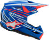 SM3 Youth Wurx Helmet Blue/Red/White/Black YL For Youth - Youth Large SM3 helmet for MX and off-road