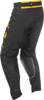 Fly Racing Kinetic Center Pants Black/Gold Size 42 - Men's riding pants in Black/Gold, Size 42