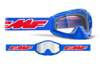 FMF Powerbomb OTG Goggles Rocket Blue w/ Clear Lens