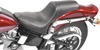 Fastback Smooth Vinyl 2-Up Seat - For 00-07 Harley Softail