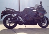 Dual Black Shorty Slip On Exhaust - For Gen. 2 Suzuki Hayabusa